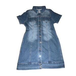Love Tree Blue Denim Mini Dress. Medium. NWT